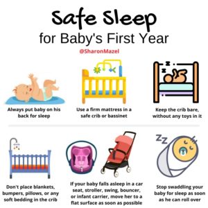 Safe sleep for baby's first year